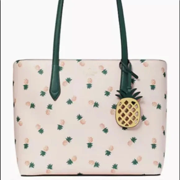 Kate Spade Marlee Pineapple Shoulder Tote Bag Purse & Matching Wallet Set NWT - Picture 2 of 6